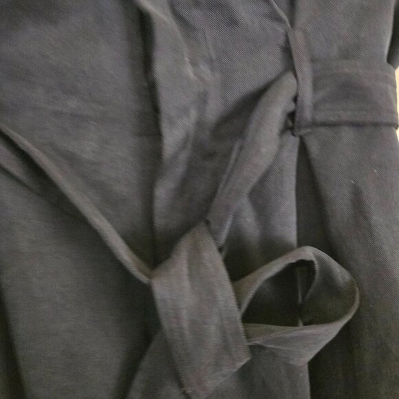 Reformation Avalon Pant Tie Ankle Paperbag Waist Black Size 8 - Picture 9 of 13